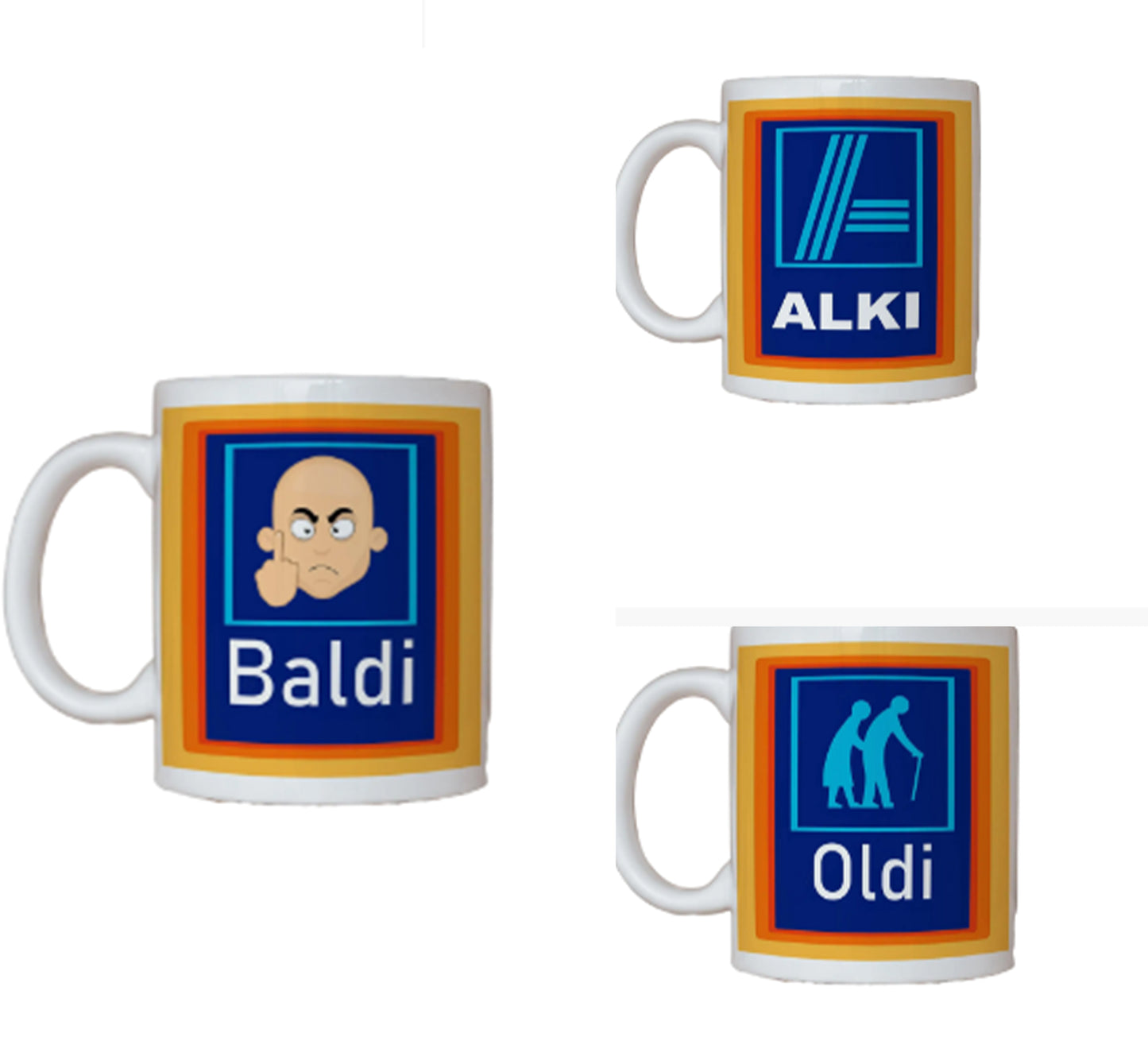 11oz Mug - Oldi , Baldie or Alki funny Mug