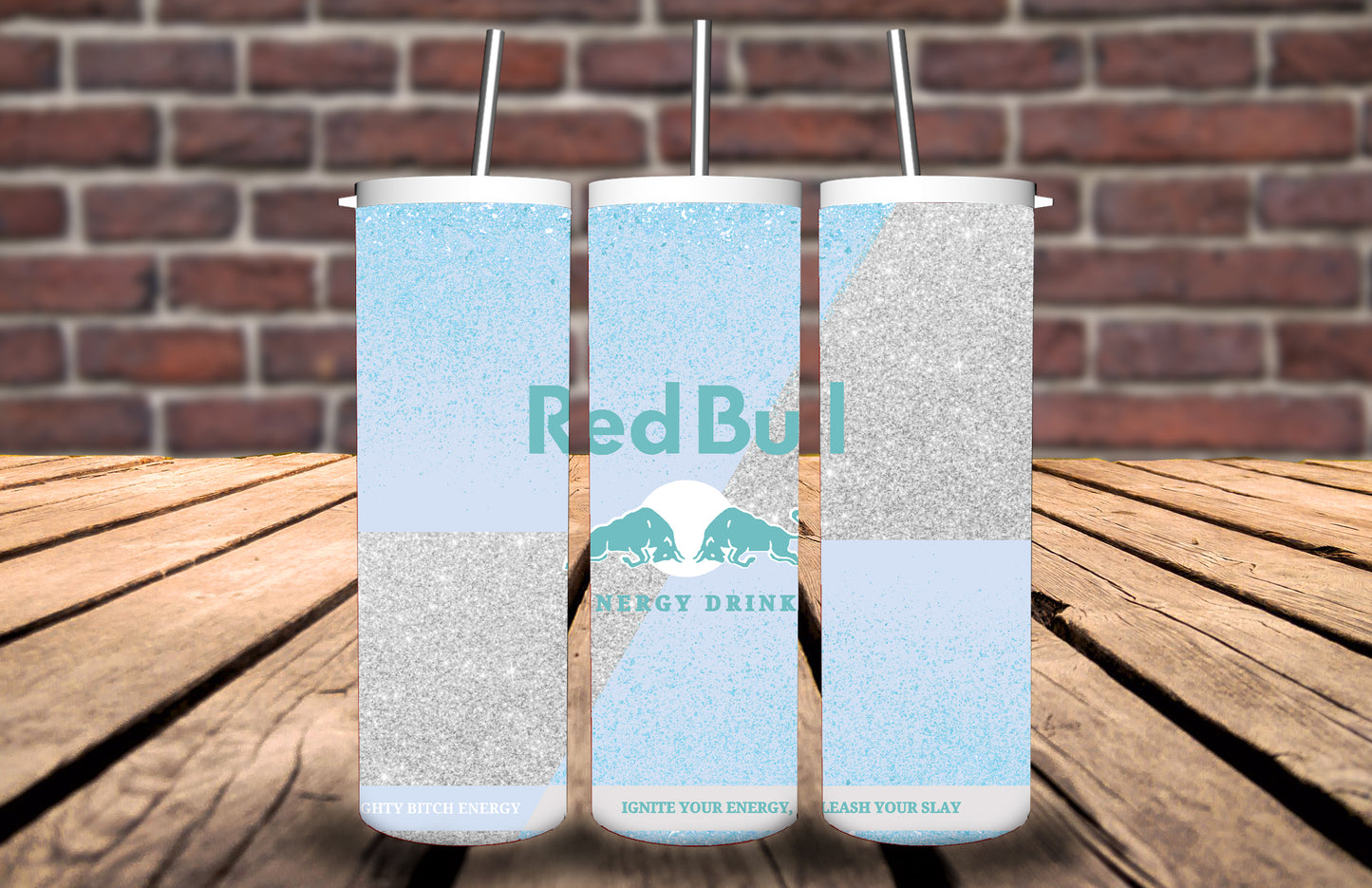 20oz Tumbler Redbull bad bull energy inspired- 14 different designs