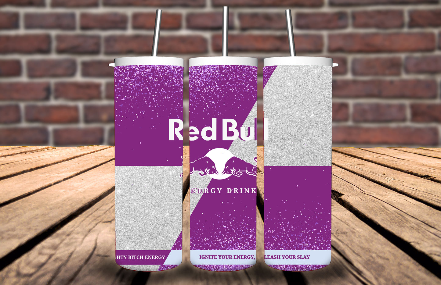 20oz Tumbler Redbull bad bull energy inspired- 14 different designs