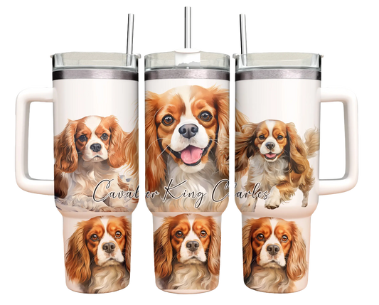 40oz Tumbler - Cavalier King Charles