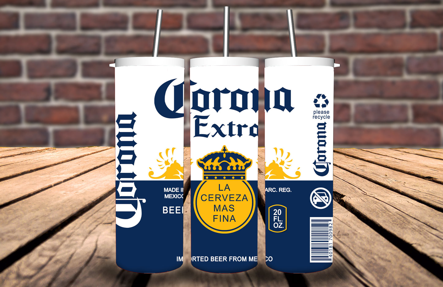 20oz Tumbler Beer themed