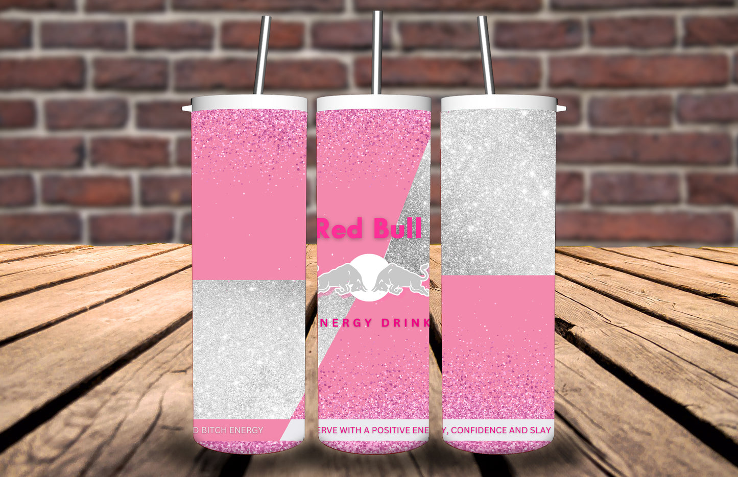 20oz Tumbler Redbull bad bull energy inspired- 14 different designs