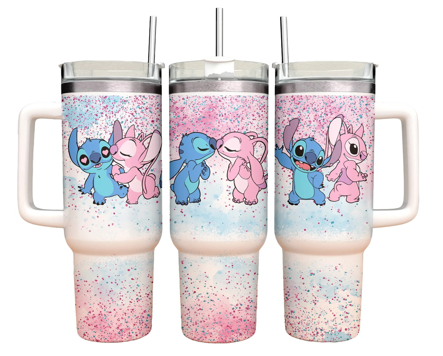 40oz Tumbler - Stitch and Angel