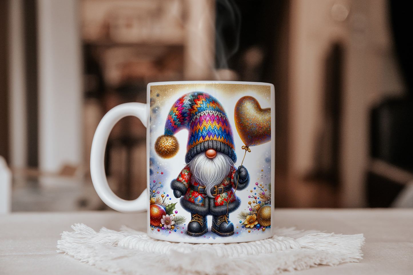 11oz Mug -Ghonk Gnome Valentines day Love Heart