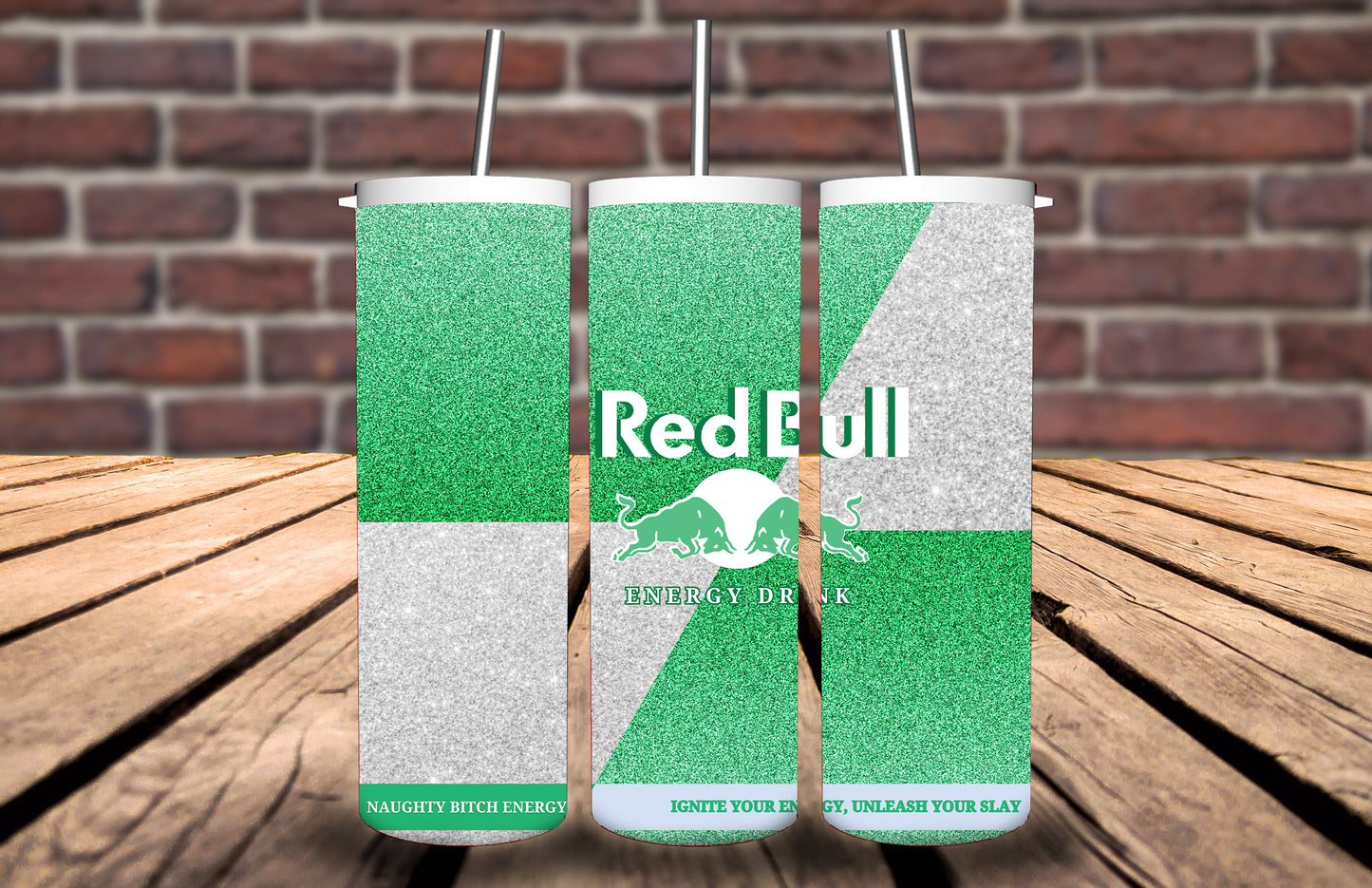 20oz Tumbler Redbull bad bull energy inspired- 14 different designs