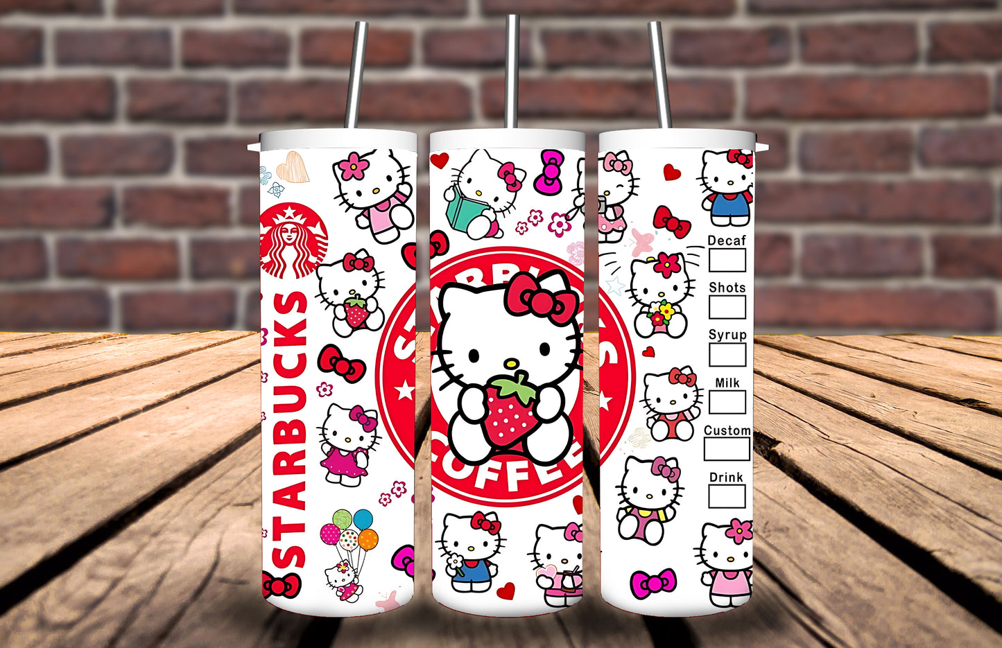 20oz Tumbler - Hello Kitty inspired - Personalise with name