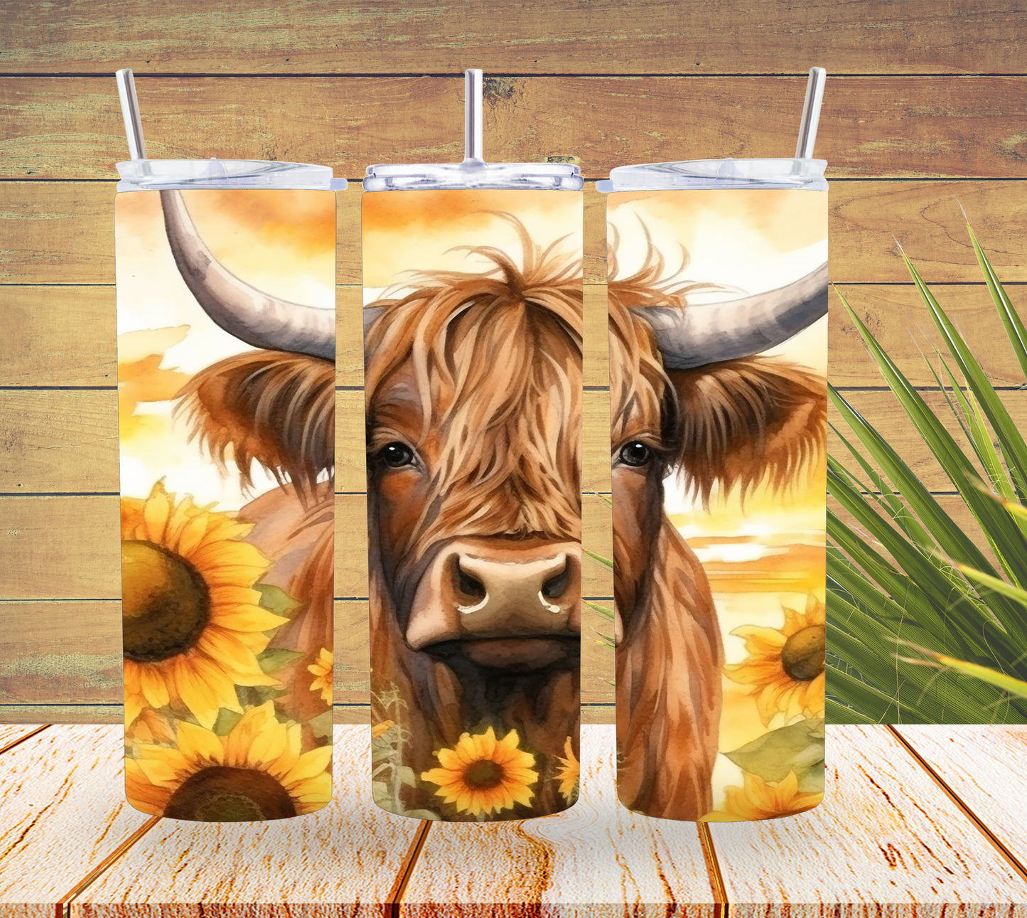 20oz Tumbler Highland Cow