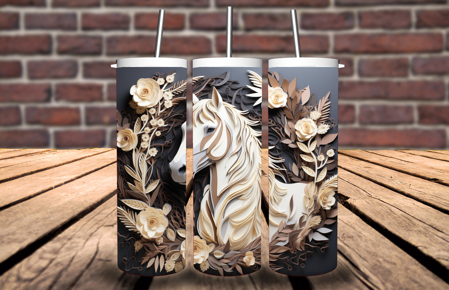 20oz Tumbler Horse