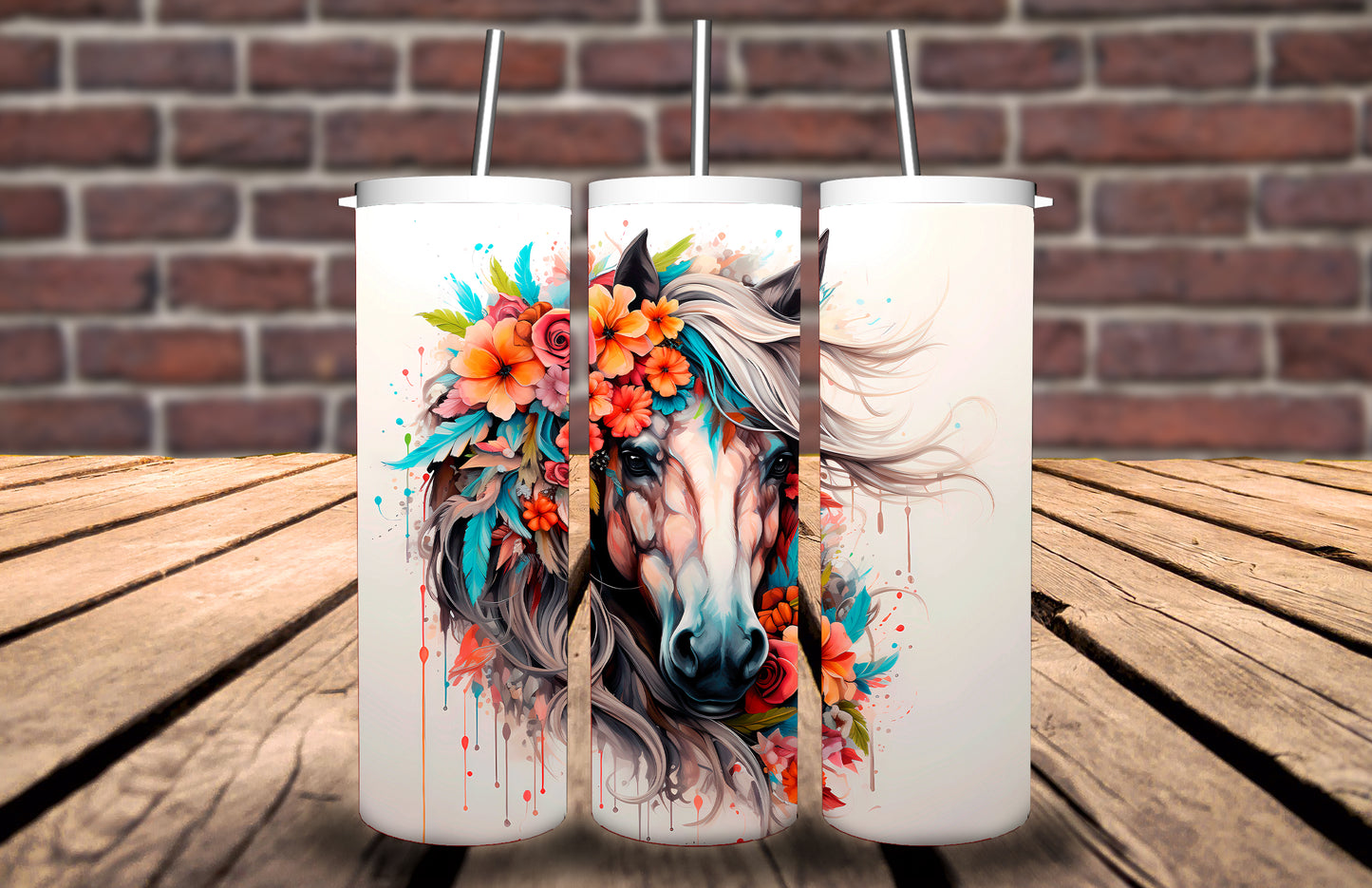 20oz Tumbler Horse