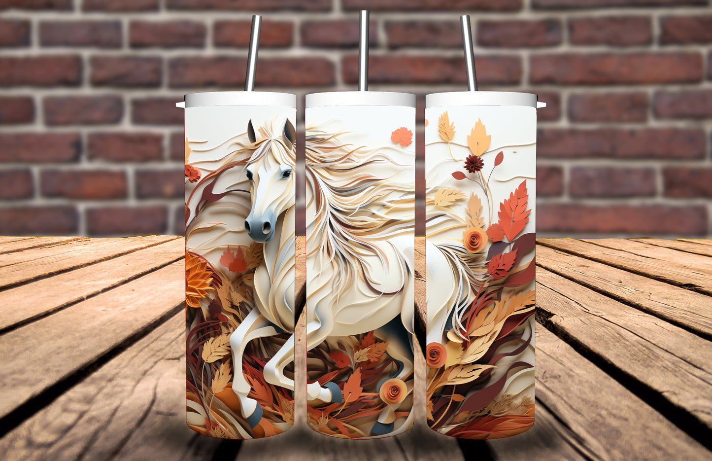 20oz Tumbler Horse