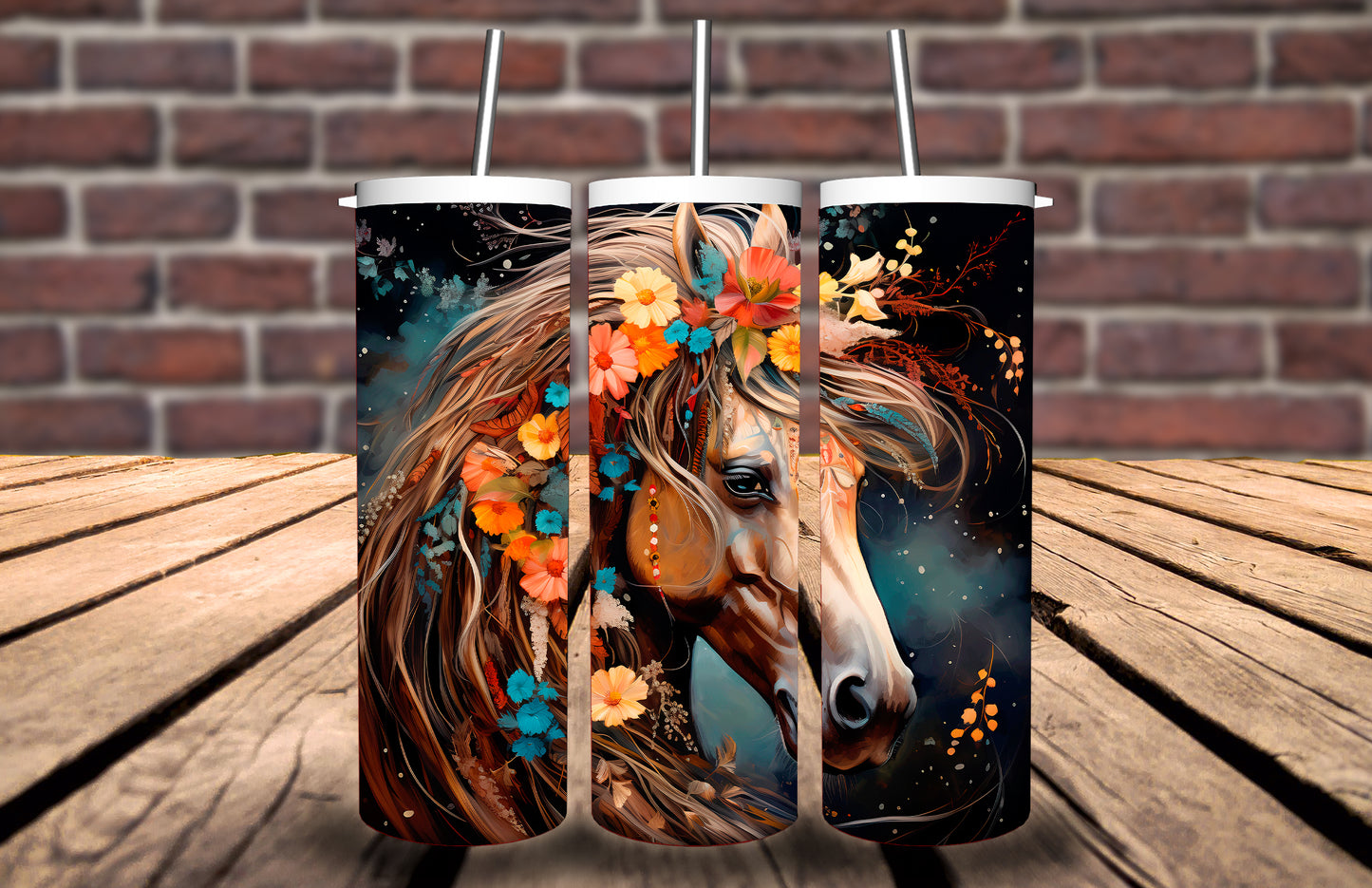 20oz Tumbler Horse