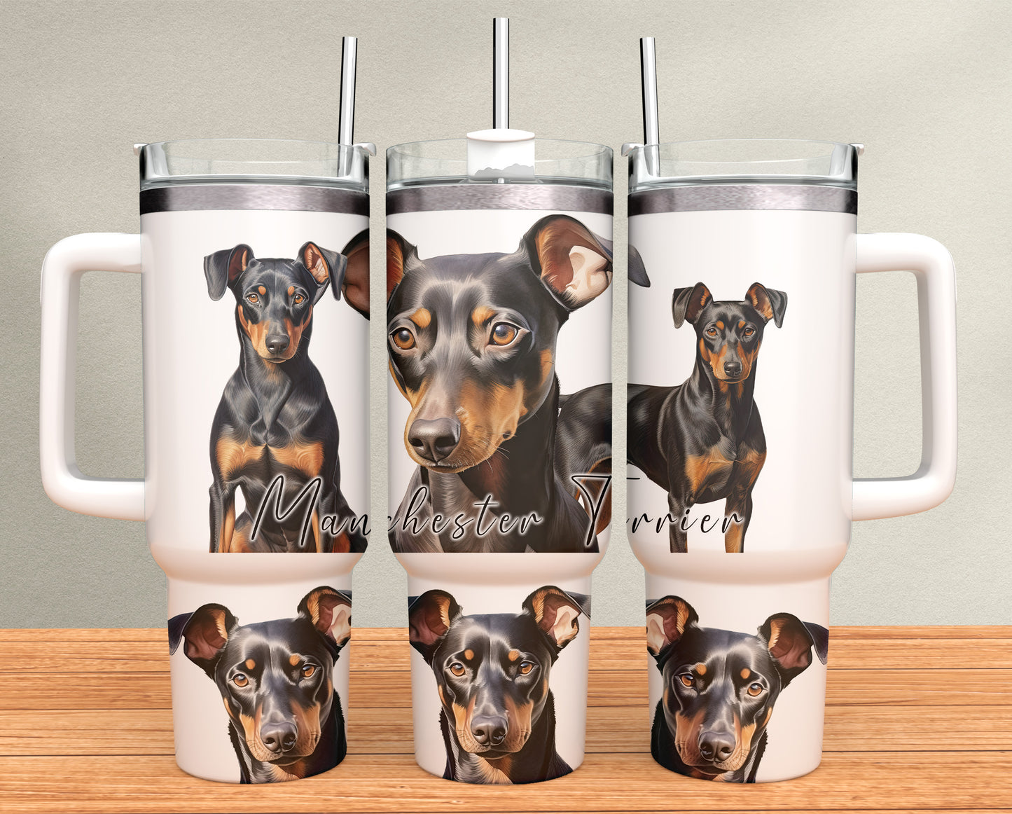 40oz Tumbler - Manchester Terrier