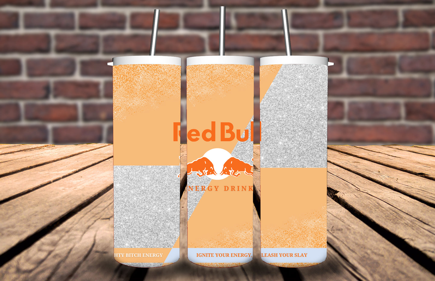 20oz Tumbler Redbull bad bull energy inspired- 14 different designs