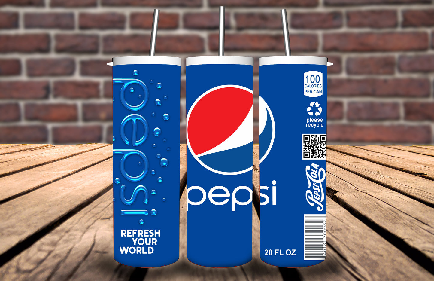 20oz Tumbler Soda Themed