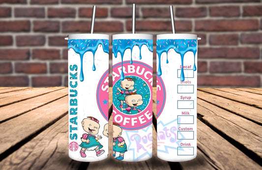 20oz Tumbler - Rugrats inspired - Personalise with name