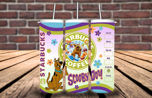 20oz Tumbler - Scooby doo inspired - Personalise with name