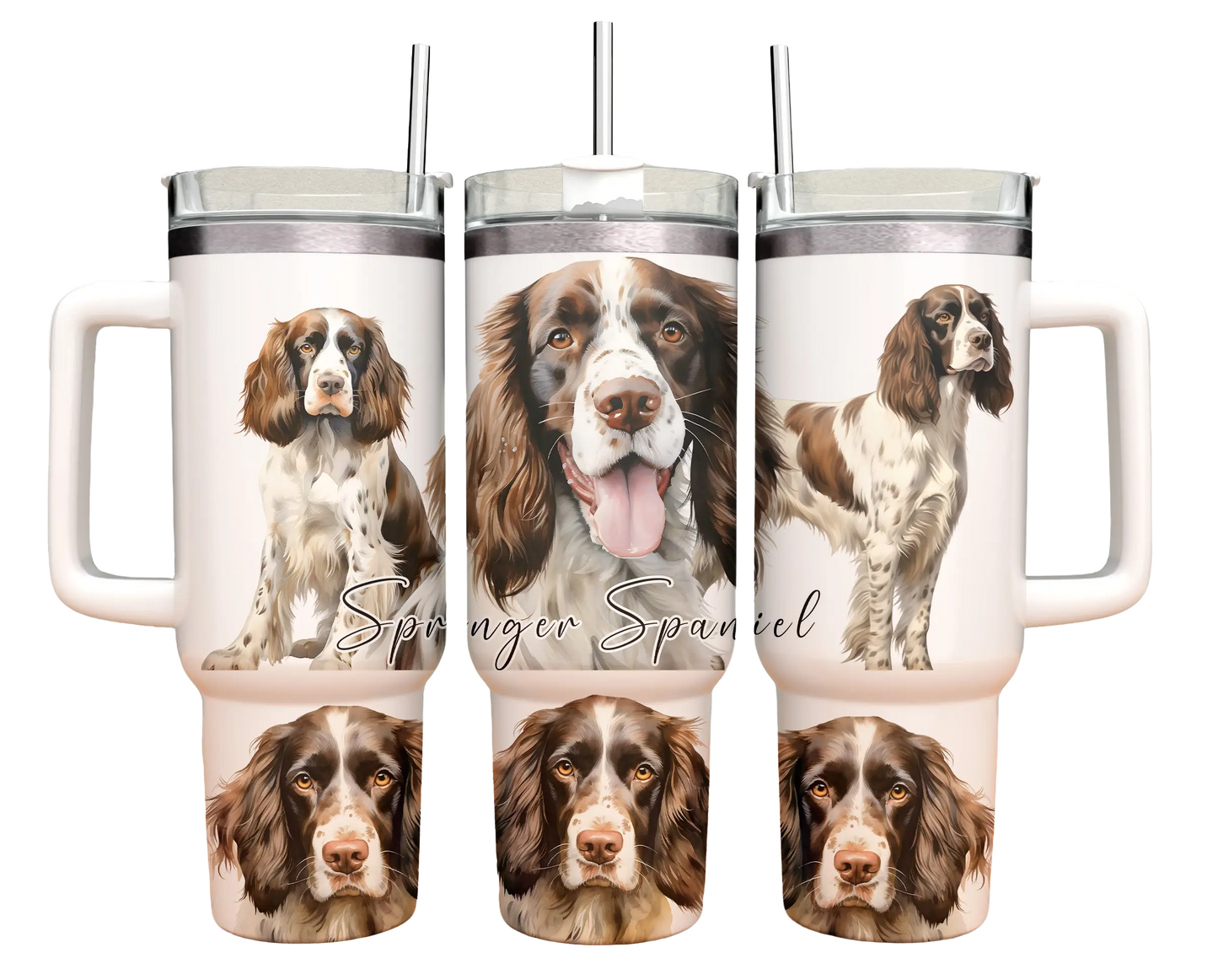 40oz Tumbler - Springer Spaniel