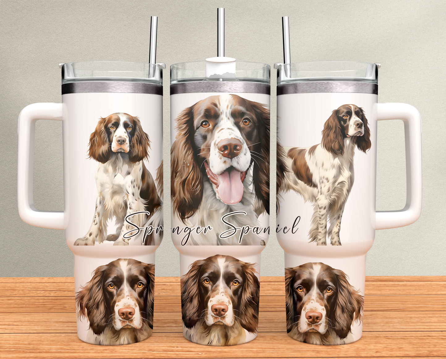 40oz Tumbler - Springer Spaniel