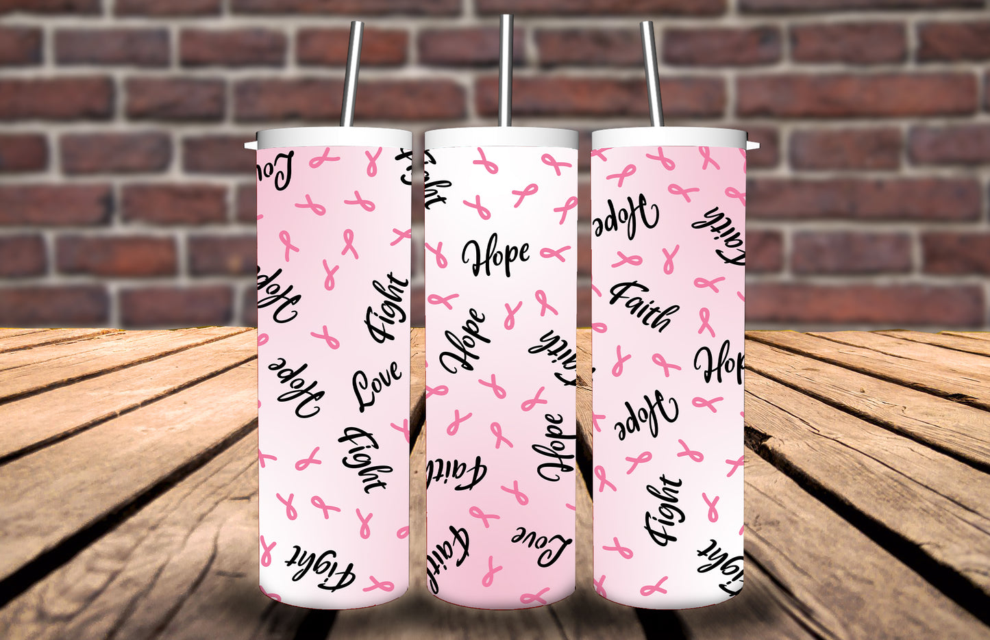 20oz Tumbler Breast Cancer