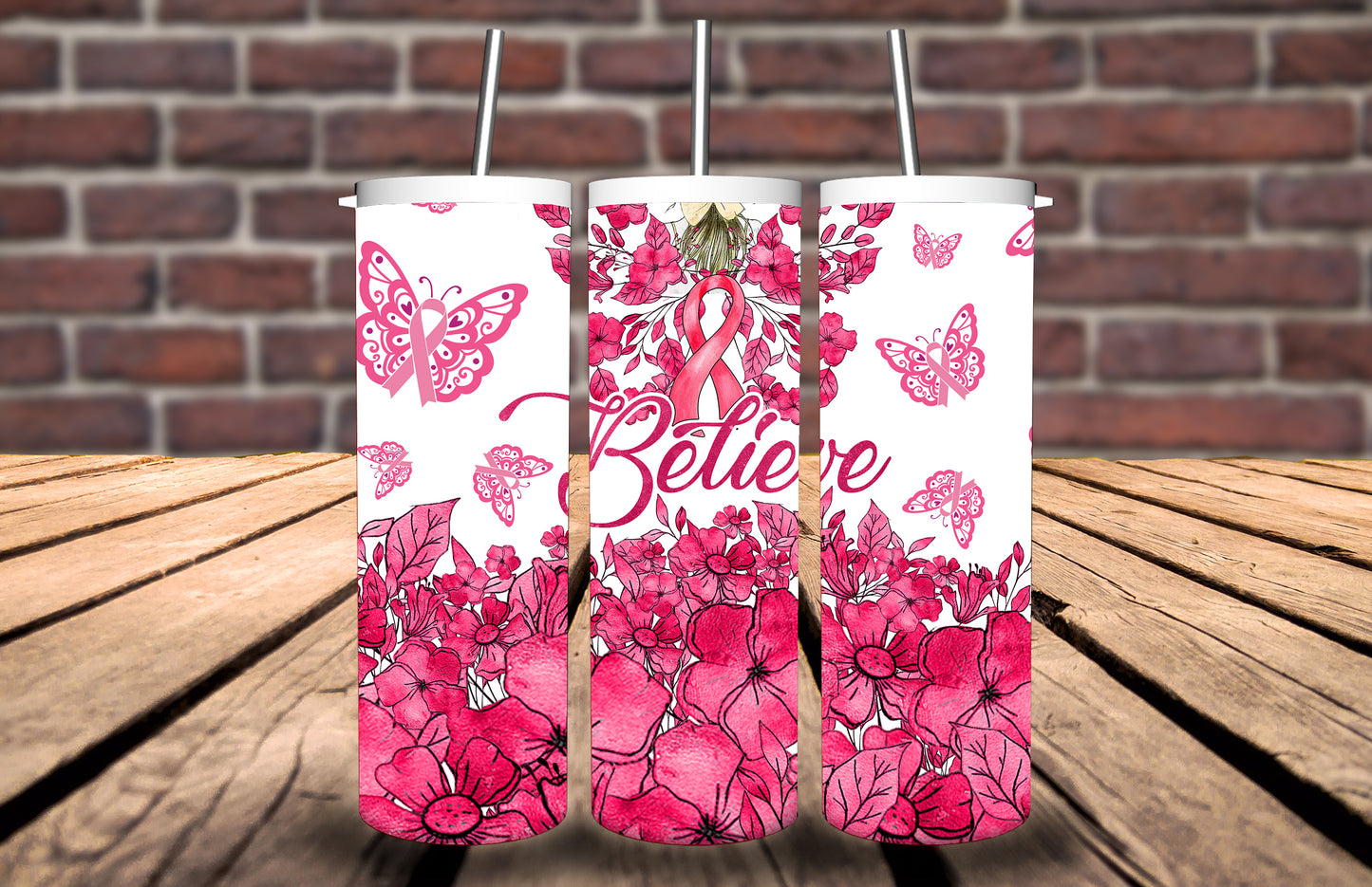 20oz Tumbler Breast Cancer