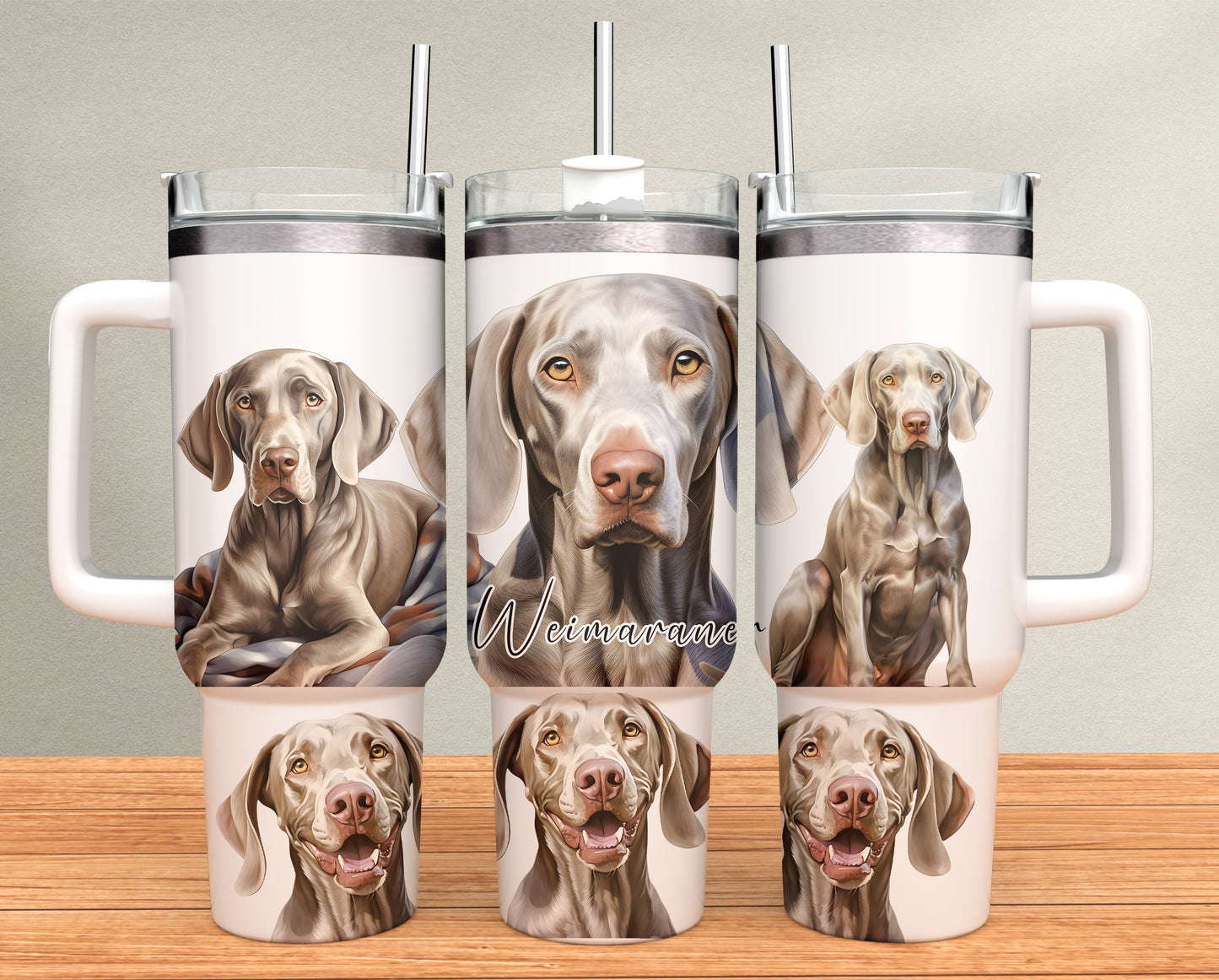 40oz Tumbler - Weimaraner