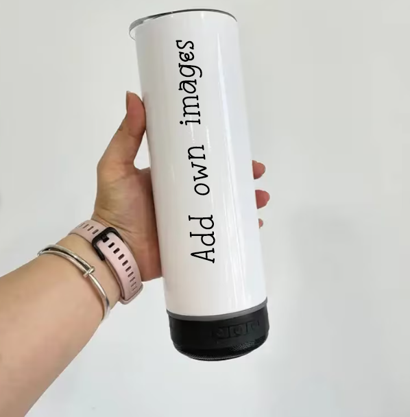 20oz Bluetooth Speaker Tumbler -Add Own images