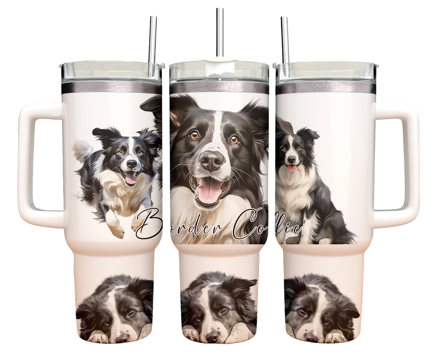 40oz Tumbler - Border Collie