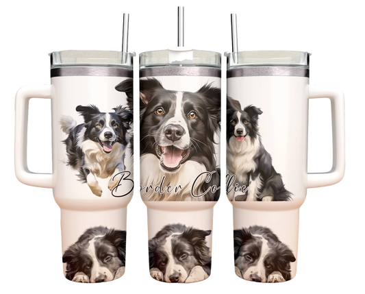 40oz Tumbler - Border Collie