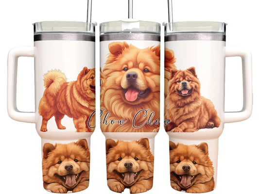 40oz Tumbler - Chow Chow Dog