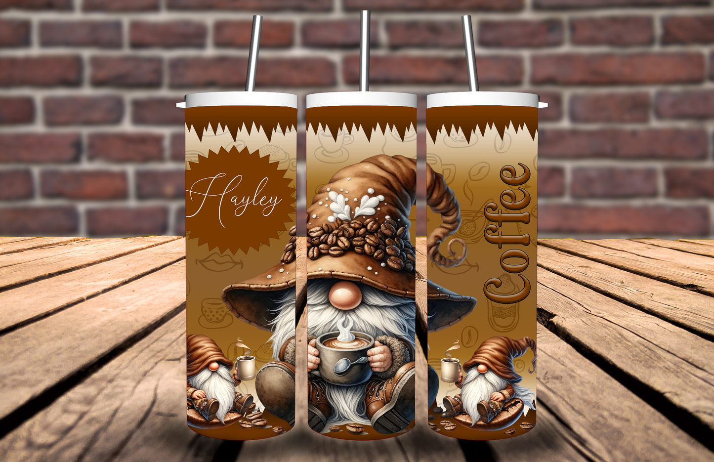 20oz Tumbler Coffee Ghonk / Gnome personalised