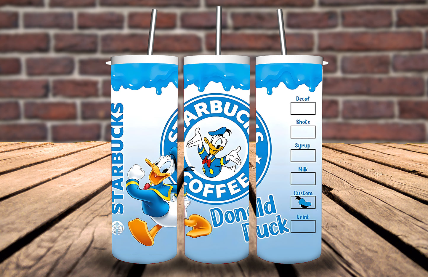 20oz Tumbler - Donald Duck inspired - Personalise with name