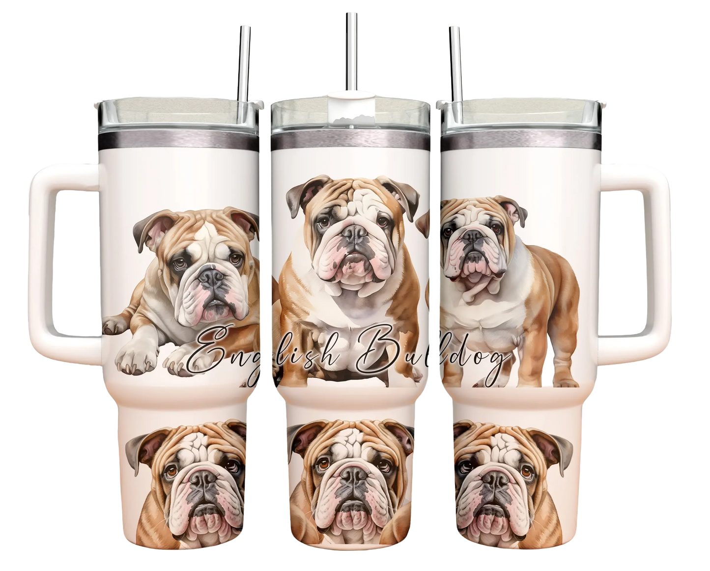 40oz Tumbler - English Bulldog