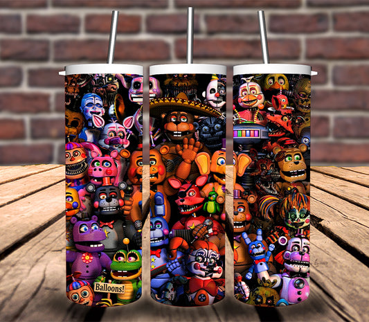 20oz Tumbler - Five Nights inspired - Personalise with name