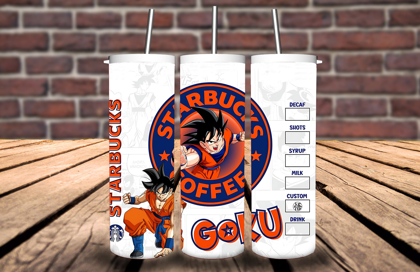 20oz Tumbler - Goku inspired - Personalise with name