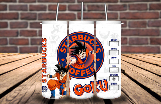 20oz Tumbler - Goku inspired - Personalise with name