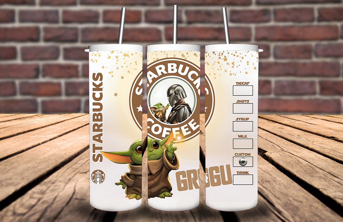 20oz Tumbler - Grogu inspired - Personalise with name