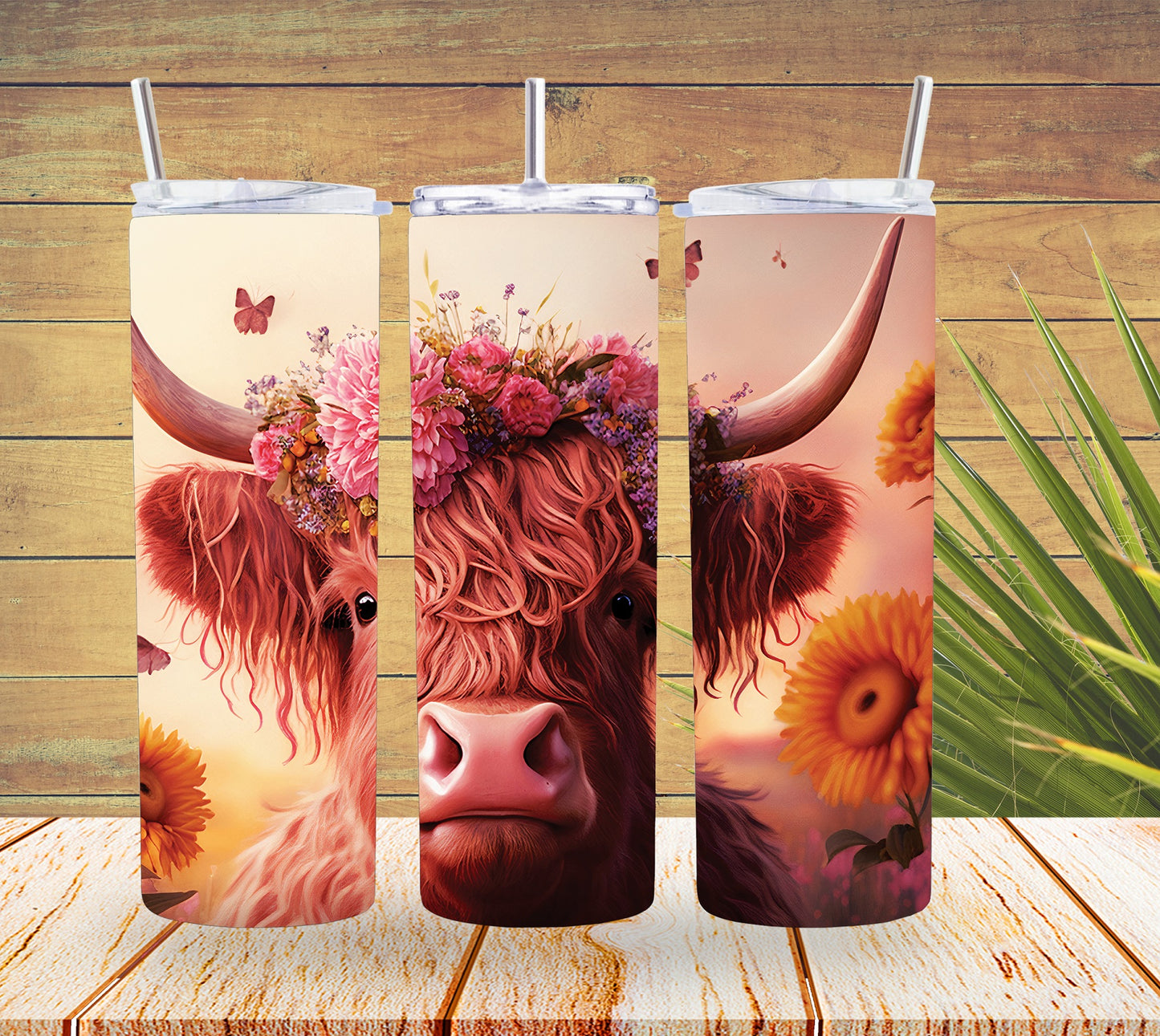 20oz Tumbler Highland Cow