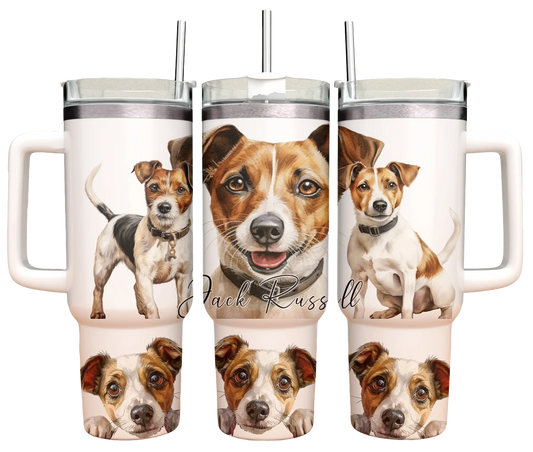 40oz Tumbler - Jack Russell