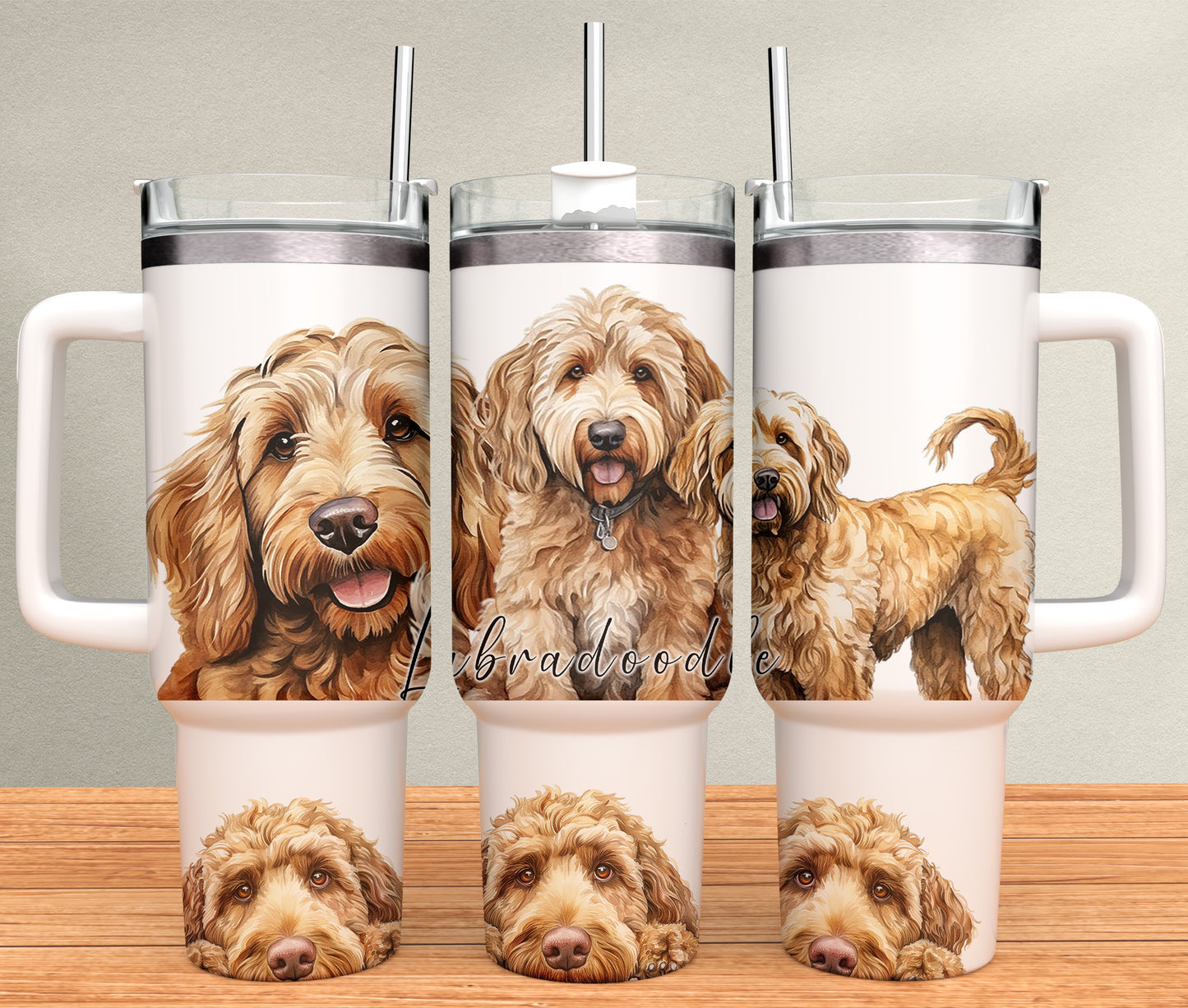 40oz Tumbler - Labradoodle - dog