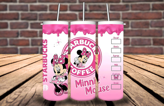 20oz Tumbler - Minnie inspired - Personalise with name