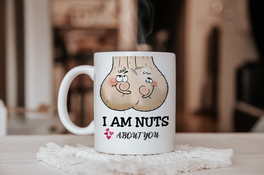 11oz Mug I'm nuts about you Funny Adult humour