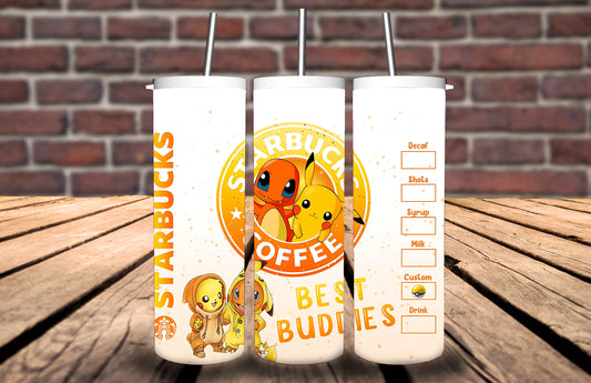 20oz Tumbler - Pokemon inspired - Personalise with name