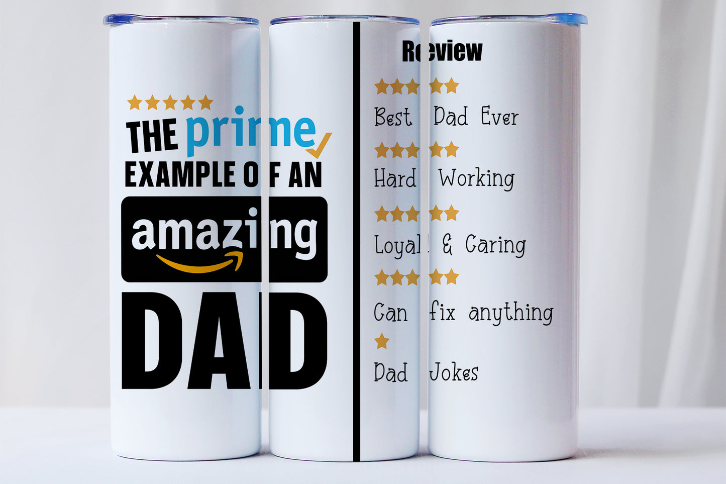 20oz Prime Dad Tumbler Funny Review with or without detachable Bluetooth speaker