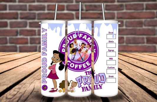 20oz Tumbler - Proud Family inspired - Personalise with name