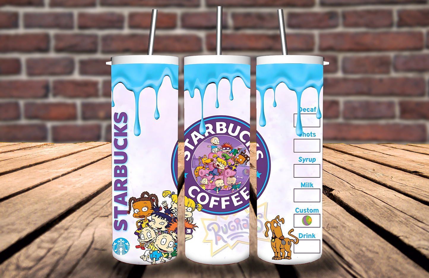 20oz Tumbler - Rugrats inspired - Personalise with name