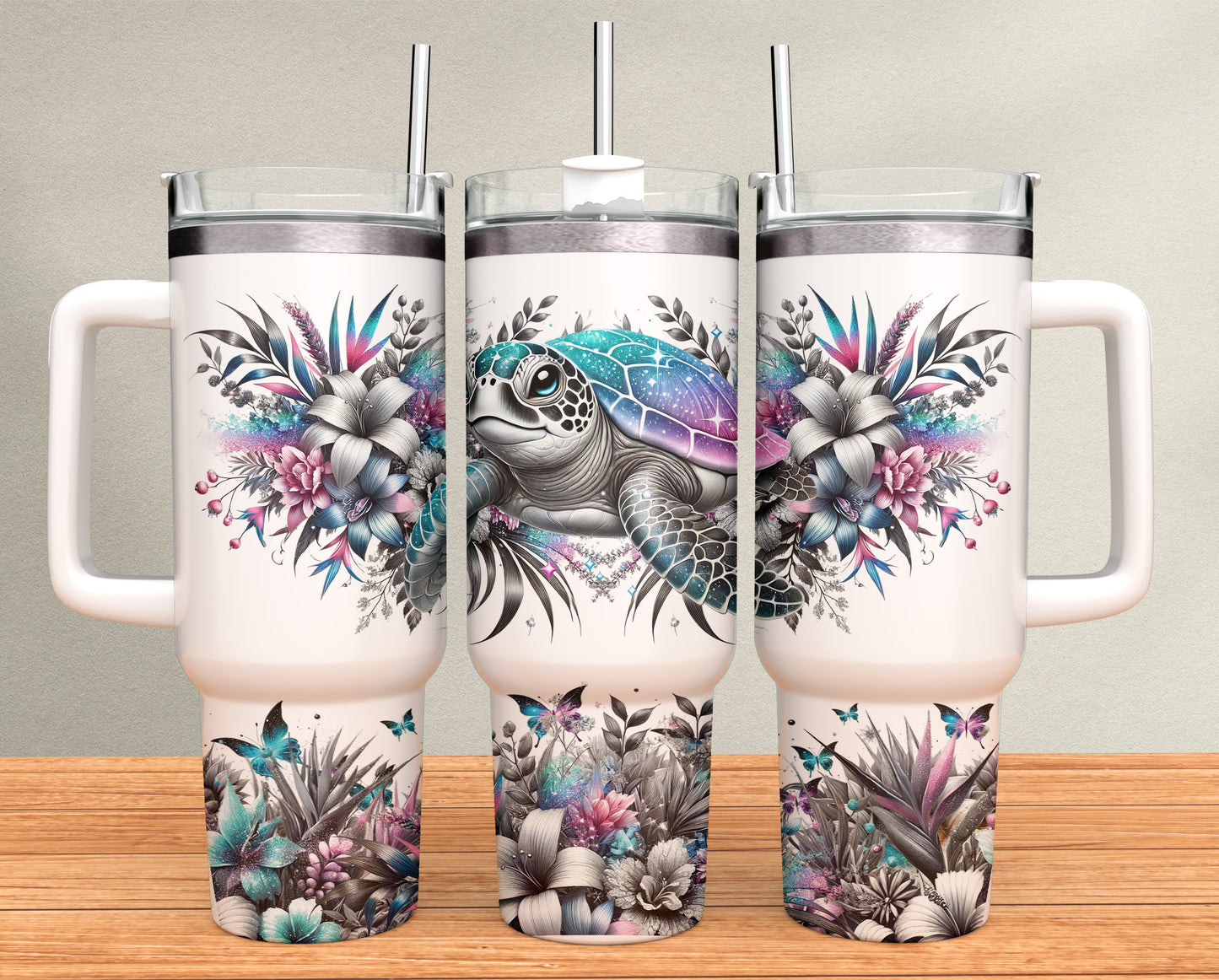 40oz Tumbler - Sea turtle