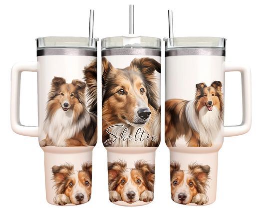 40oz Tumbler - Sheltie