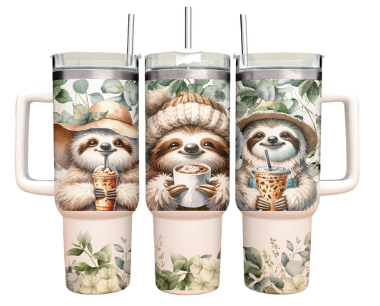 40oz Tumbler - Sloth