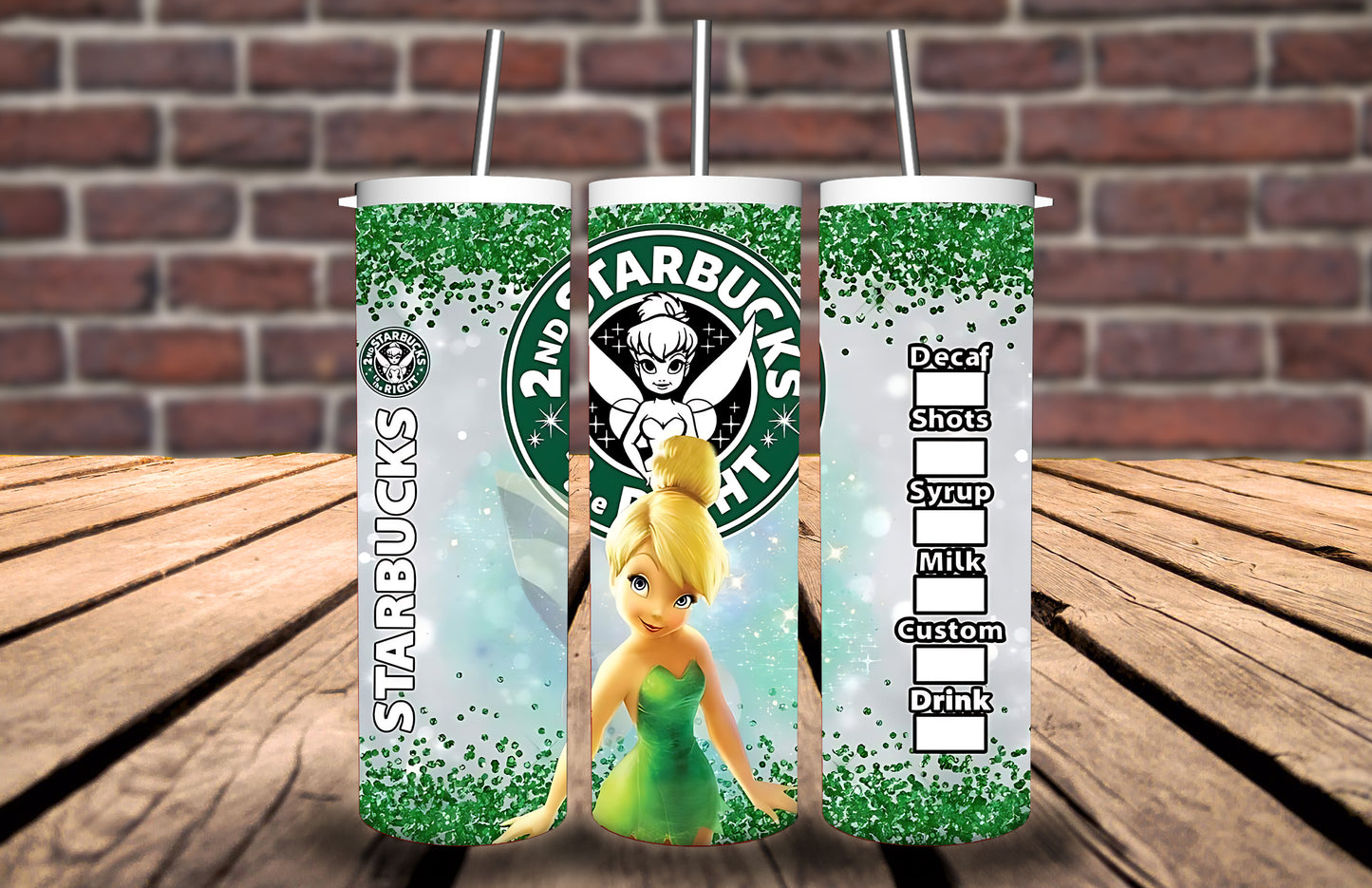 20oz Tumbler - Tinkerbell inspired - Personalise with name