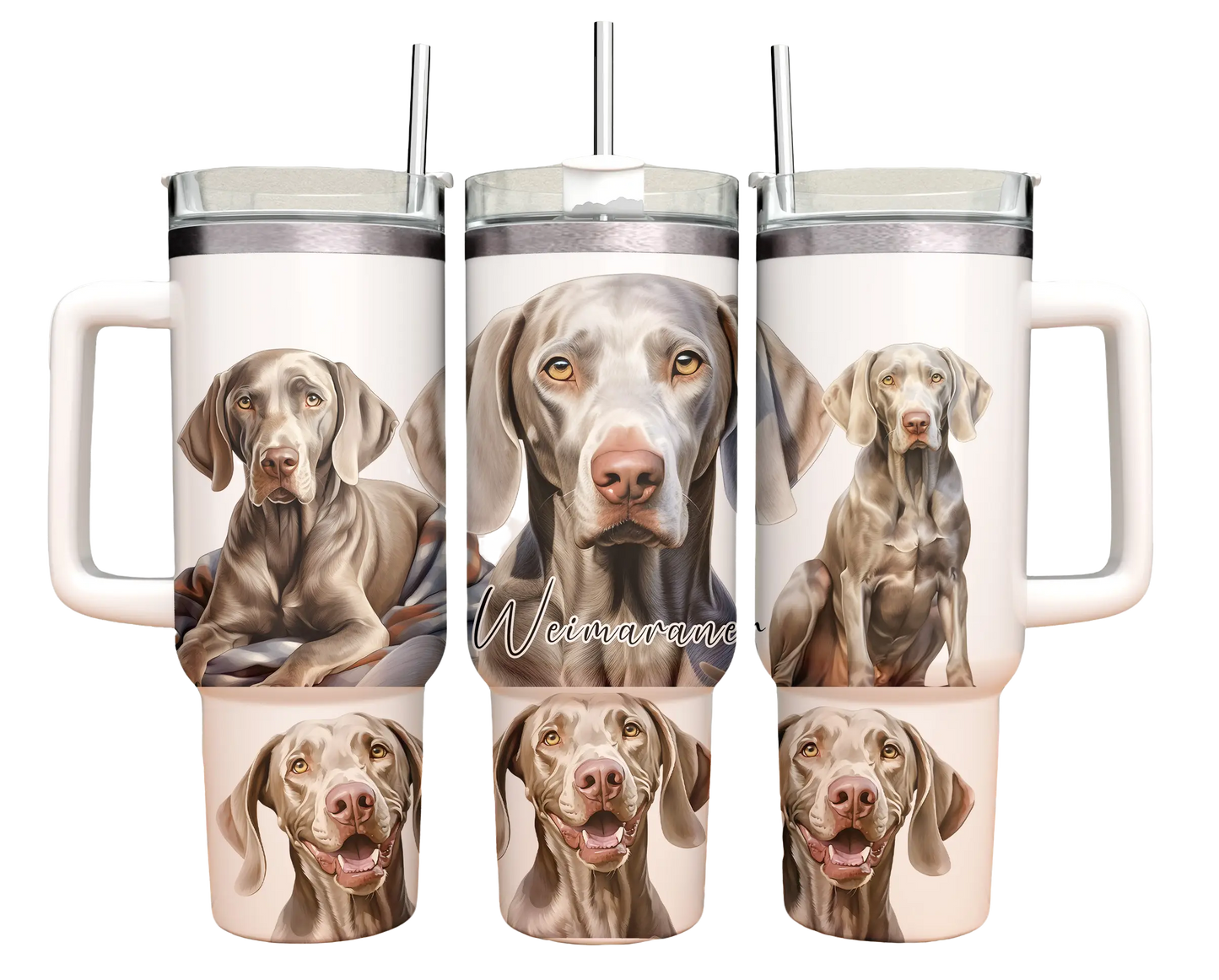 40oz Tumbler - Weimaraner